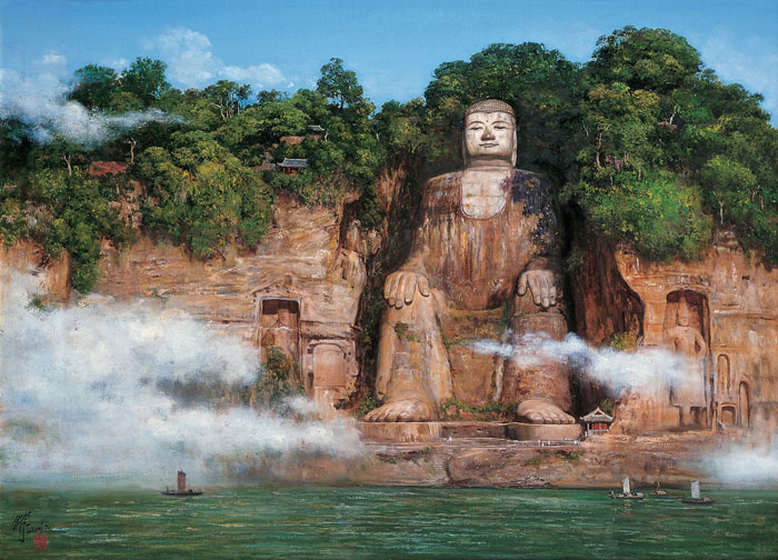 Leshan Giant Buddha,Little steam train, Mt.Emei 3 Days Tour